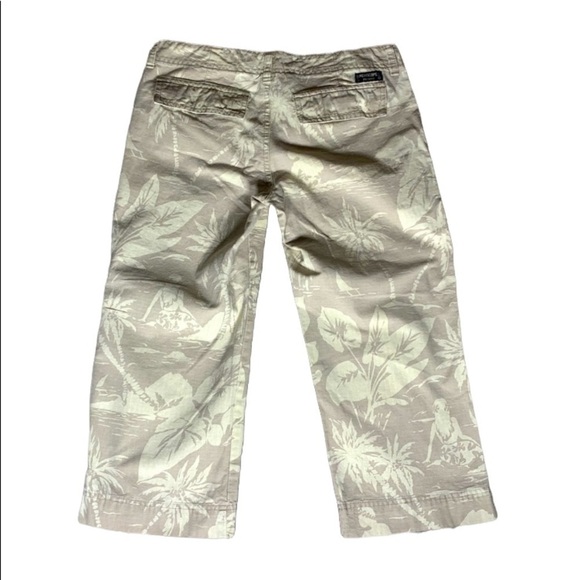 Periscope Sportswear Capri Cropped Island Pattern Rip Stop Pants Size 5 Jr - Picture 2 of 9